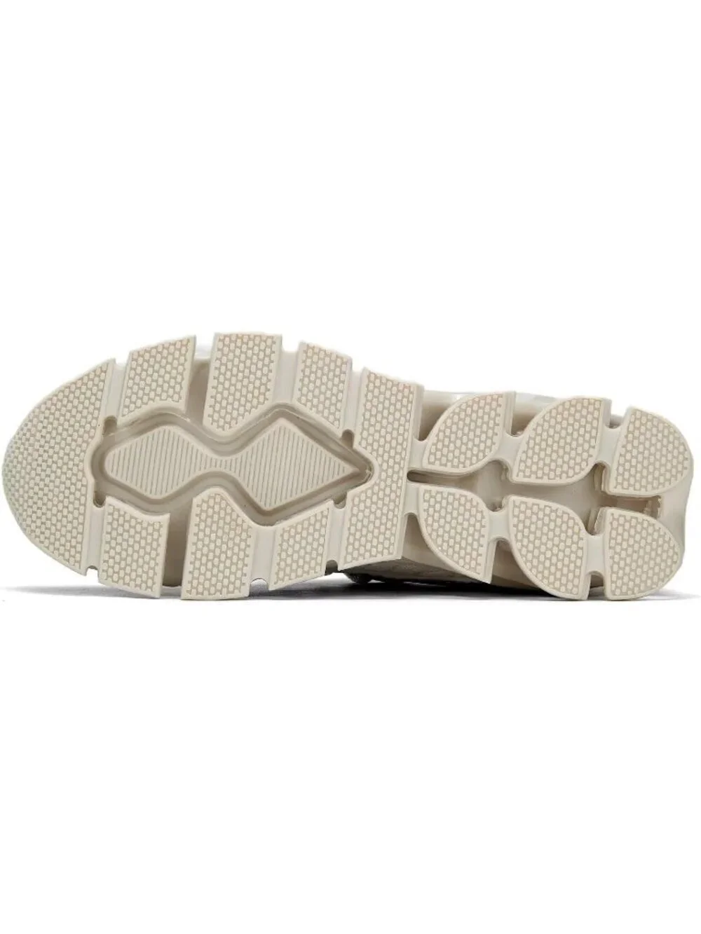 Women's Beige Blade Mesh Comfort Non Slip Athletic Slip on Soft Sneaker Shoes